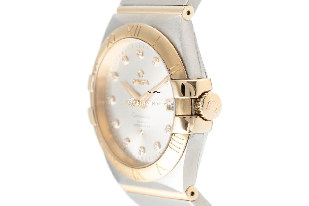 IMG_9086 Omega Constellation Ladies Mens watch Unisex Automatic Gold Steel 123.20.35.20.52.002 3