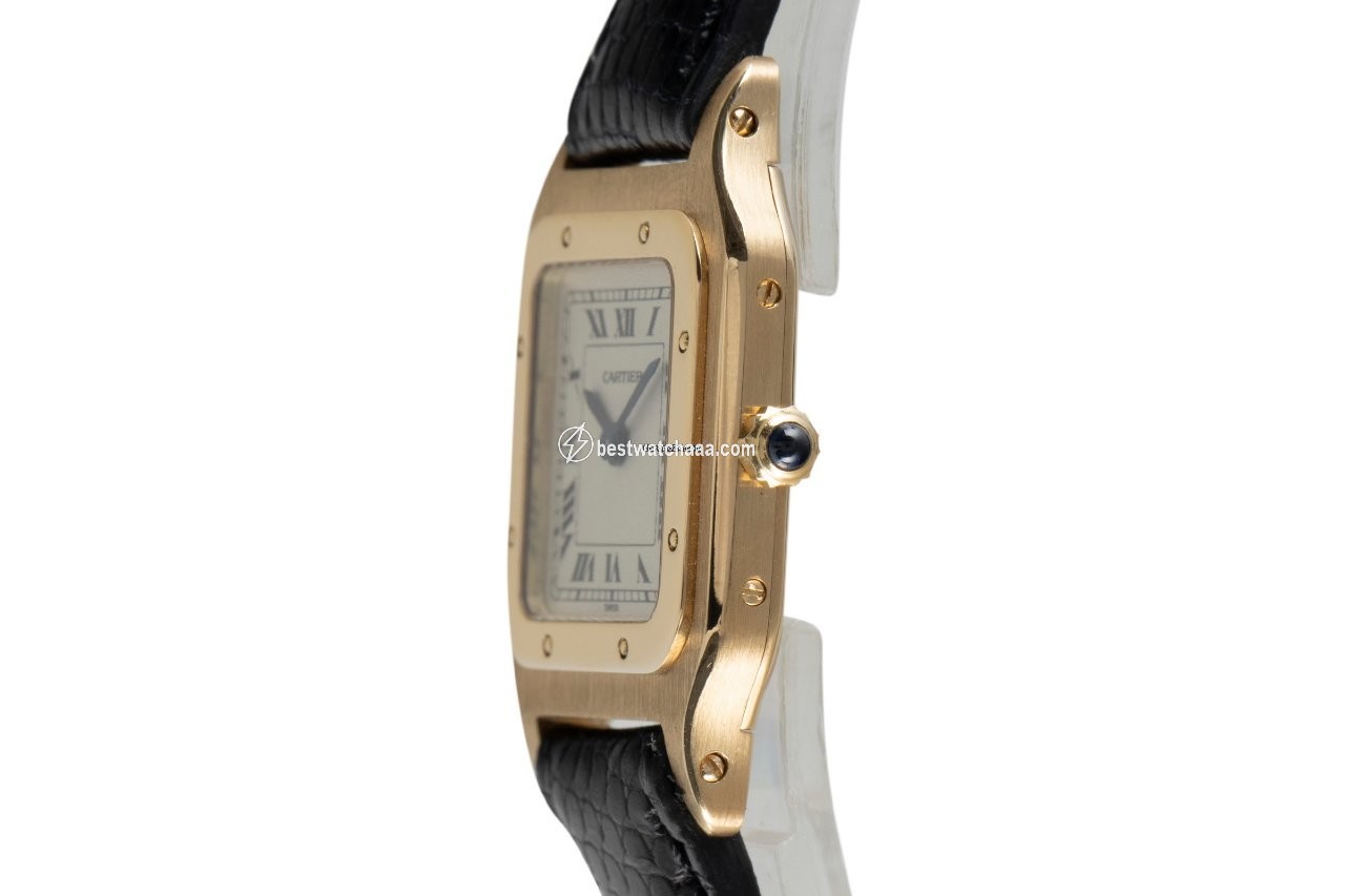 IMG_9086 Cartier Santos Dumont Womens watch Manual winding Yellow gold 8210 3