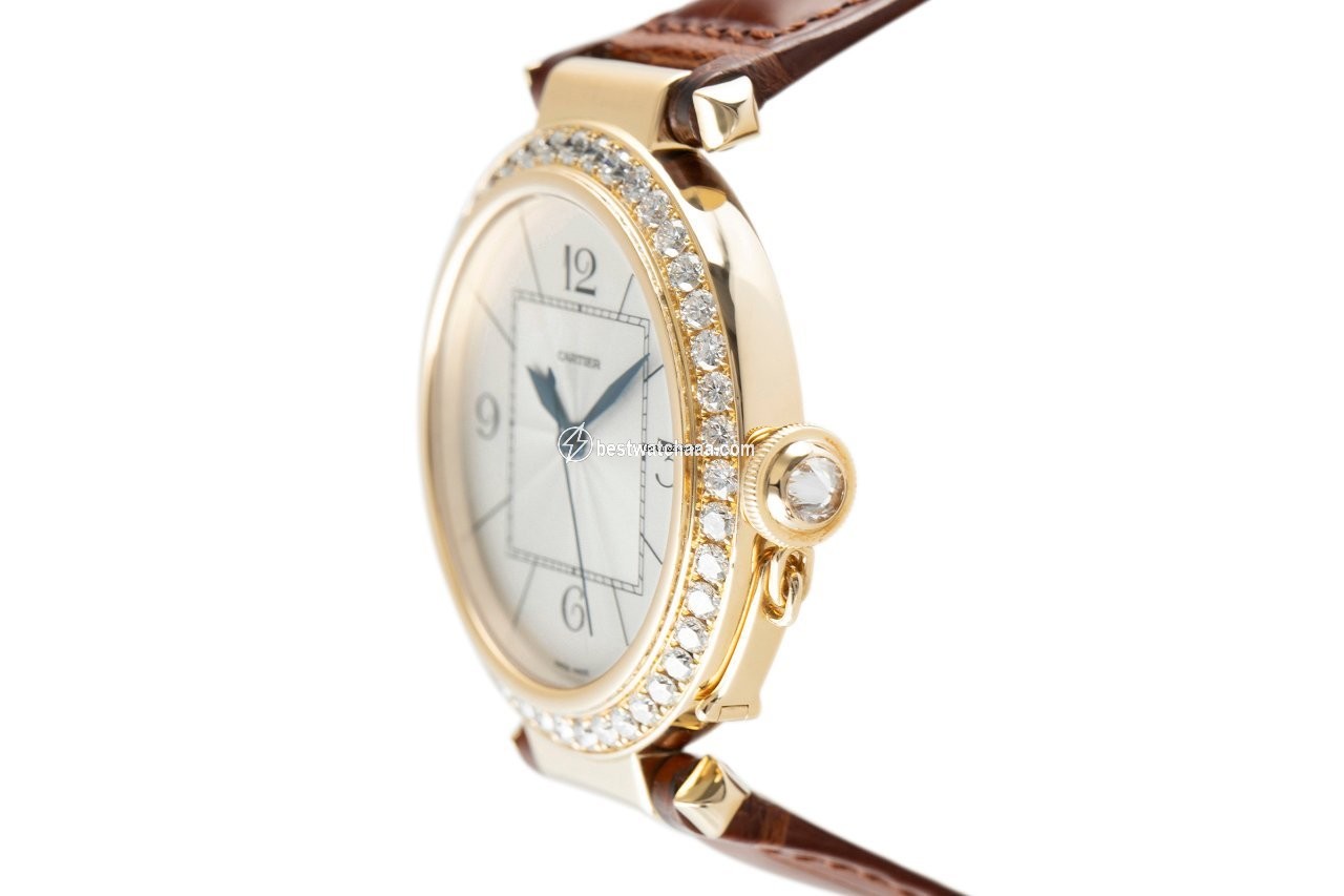 IMG_9086 Cartier Pasha Womens watch Automatic Yellow gold WJ120351 3
