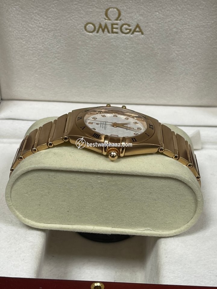 IMG_9086 Omega Constellation Quartz Mens watch Unisex Quartz Rose gold 123.53.35.60.52.001 3