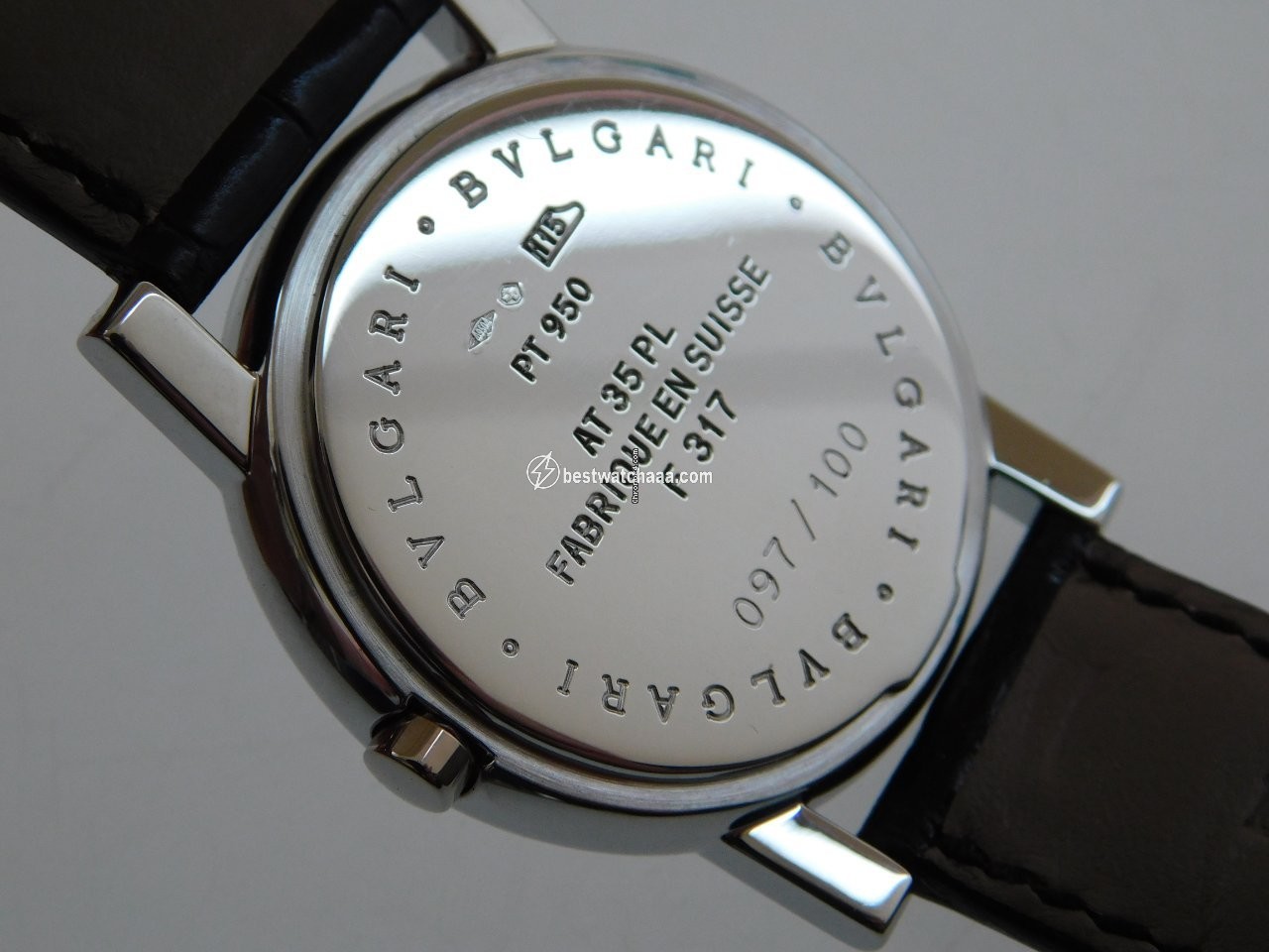 IMG_9086 Bulgari Mens watch Unisex Quartz Platinum AT 35 PL 3