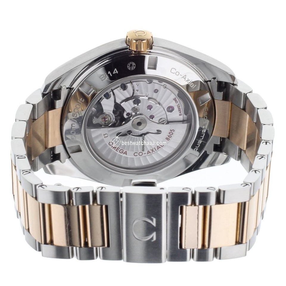 IMG_9086 Omega Seamaster Aqua Terra Mens watch Unisex Automatic Gold Steel 23120432206003 3