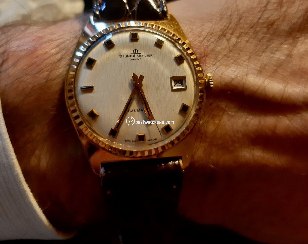 IMG_9086 Baume & Mercier Mens watch Unisex Automatic Yellow gold 229278 sul fondello. 3