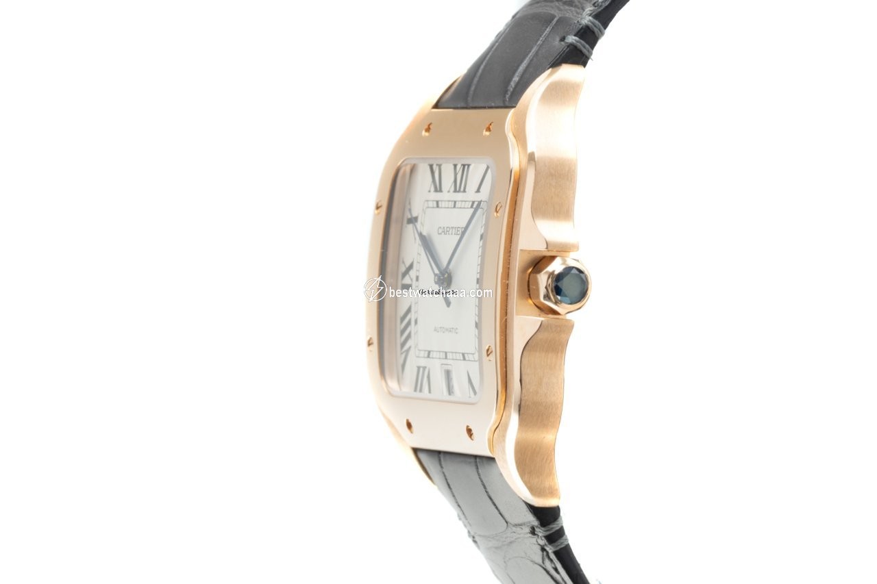 IMG_9086 Cartier Santos Mens watch Unisex Automatic Red gold WGSA0011 3