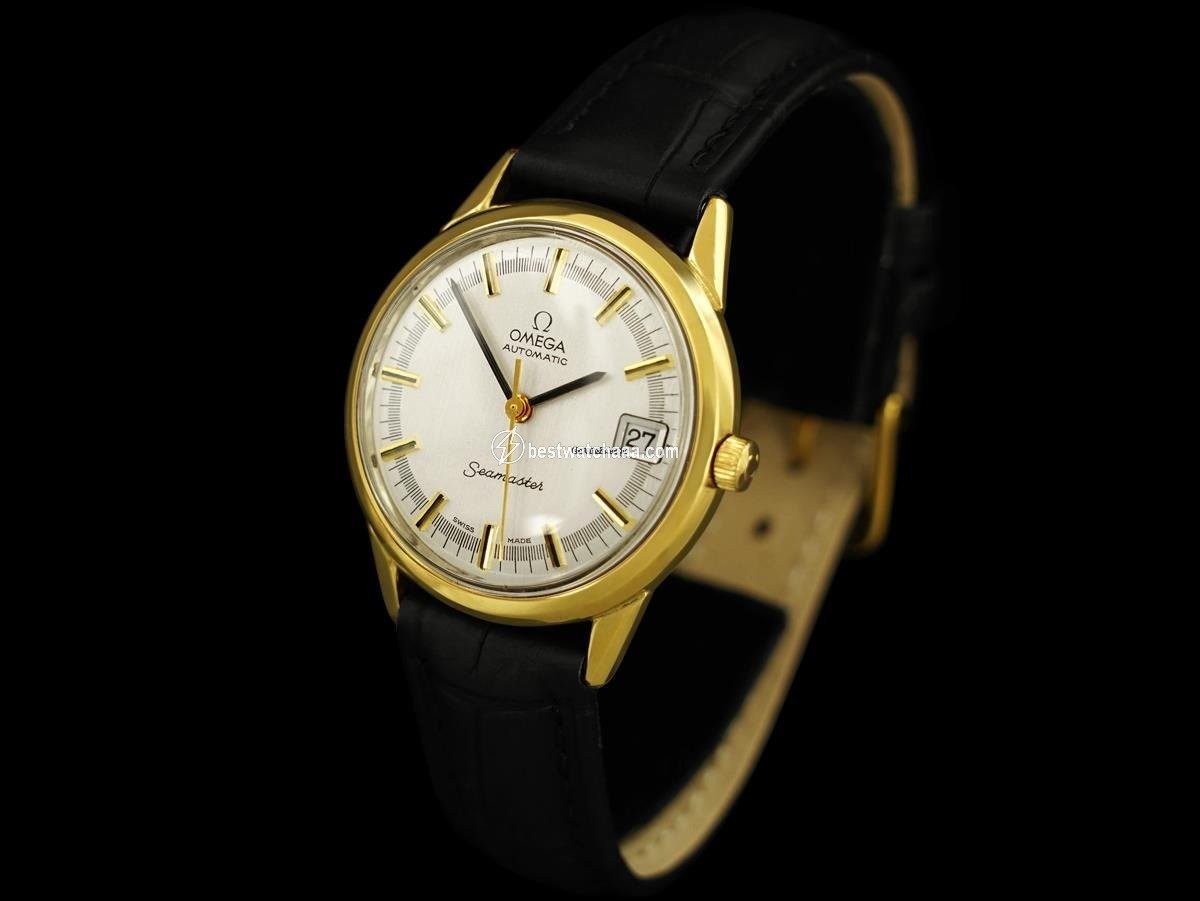 IMG_9086 Omega Seamaster Mens watch Unisex Automatic Gold Steel 8205 3