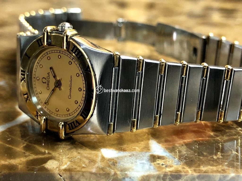 IMG_9086 Omega Constellation Quartz Womens watch Quartz Gold Steel 1262.70.00 3