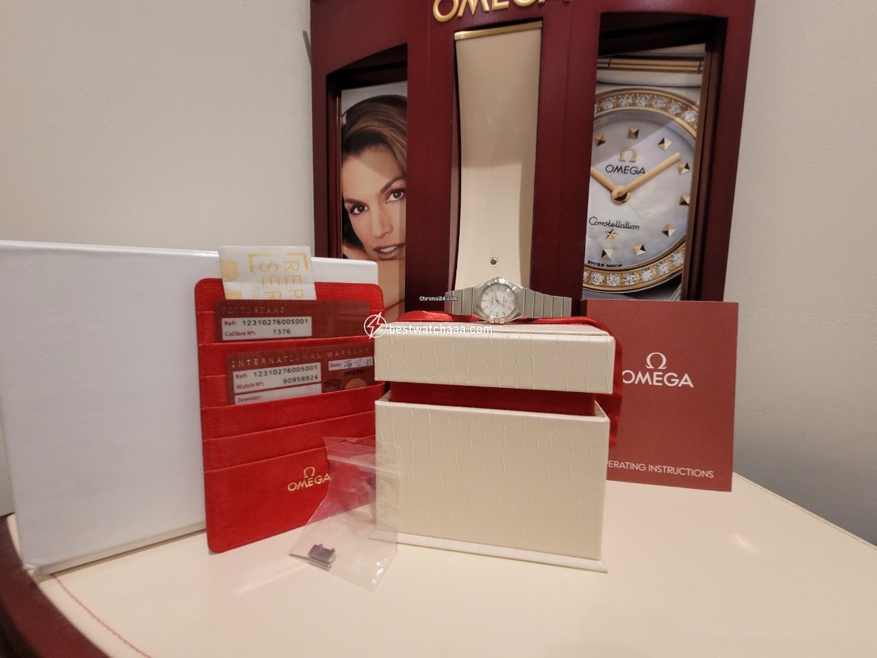 IMG_9086 Omega Constellation Quartz Womens watch Quartz Steel 123.10.27.60.05.001 3