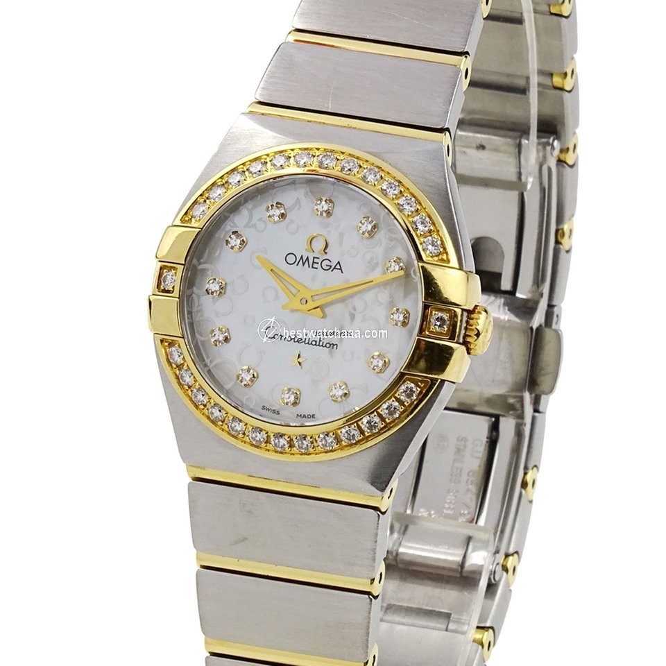 IMG_9086 Omega Constellation Quartz Womens watch Quartz Gold Steel 123.25.24.60.55.010 3