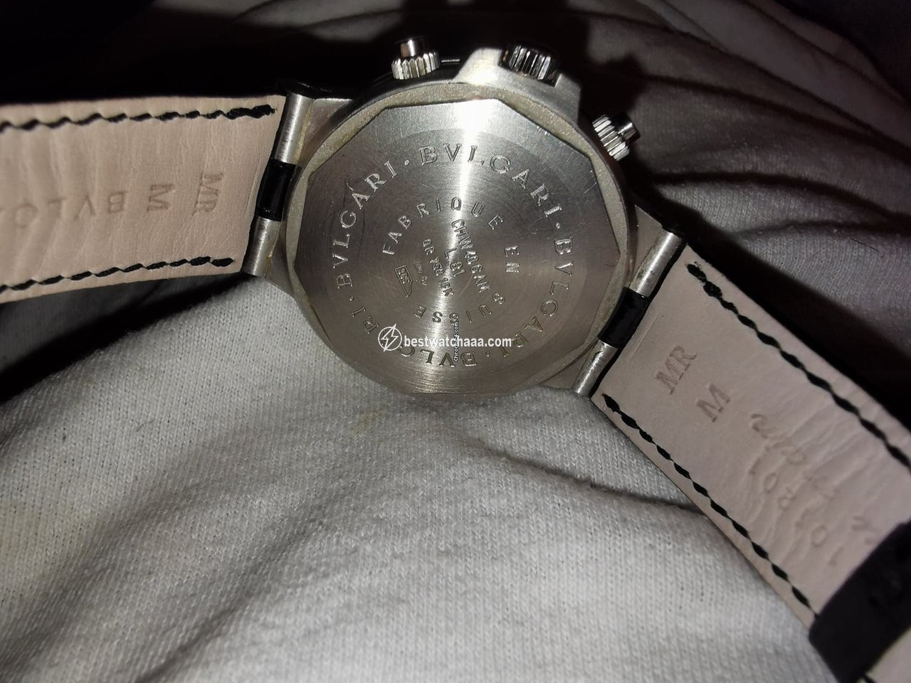 IMG_9086 Bulgari Diagono Mens watch Unisex Automatic White gold CHW40GAM 3