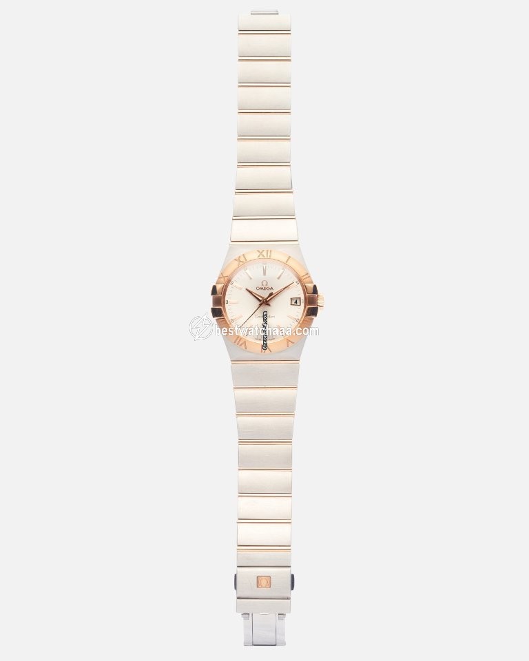 IMG_9086 Omega Constellation Quartz Mens watch Unisex Quartz Gold Steel 123.20.35.60.02.001 3