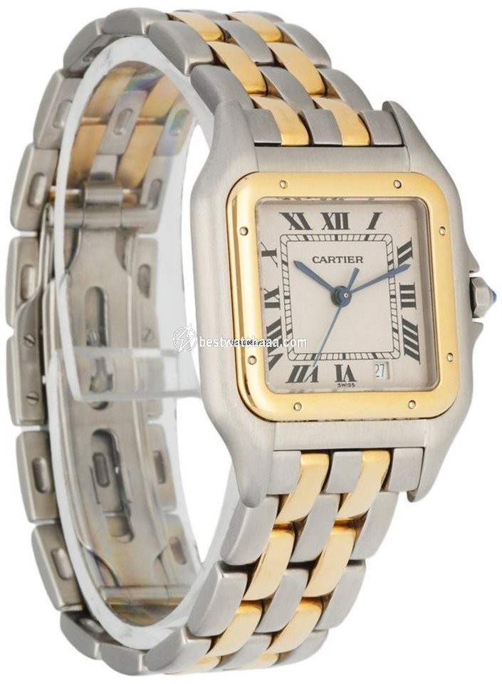 IMG_9086 Cartier Panthere Womens watch Quartz Steel 1100 3