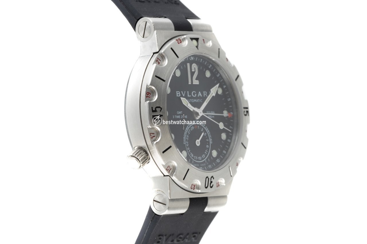 IMG_9086 Bulgari Diagono Mens watch Unisex Automatic Steel SD 38S GMT 3