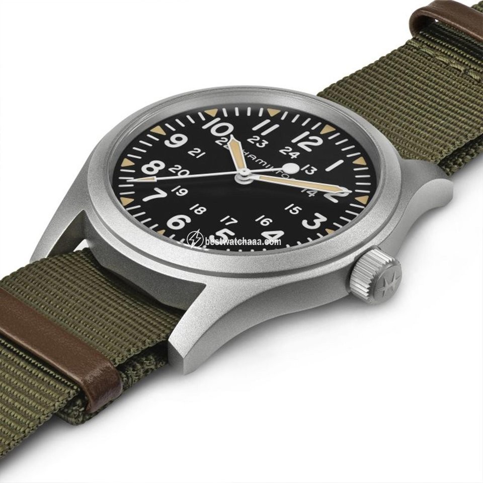 IMG_9086 Hamilton Khaki Field Mens watch Unisex Manual winding Steel H69529933 3