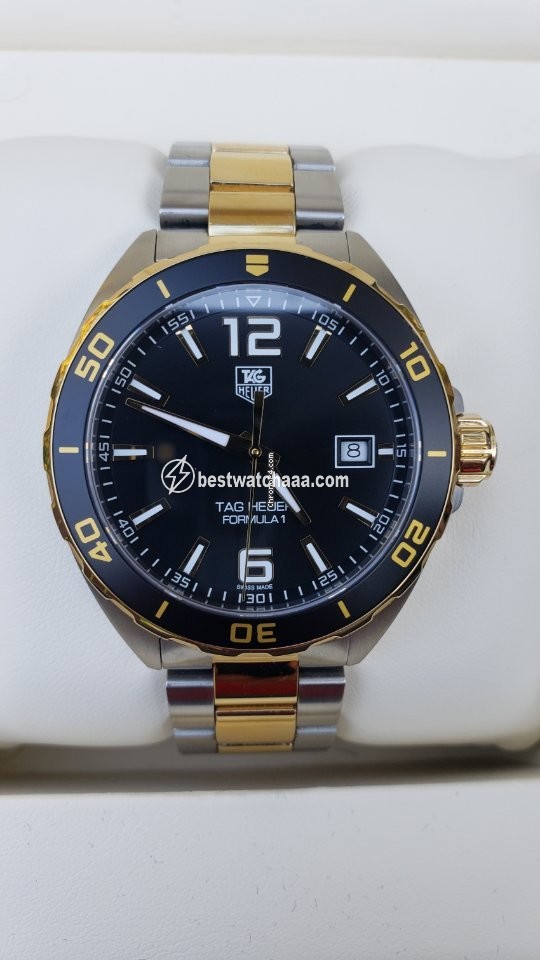 IMG_9086 TAG Heuer Formula 1 Quartz Mens watch Unisex Quartz Gold Steel WAZ1121.BB0879 3