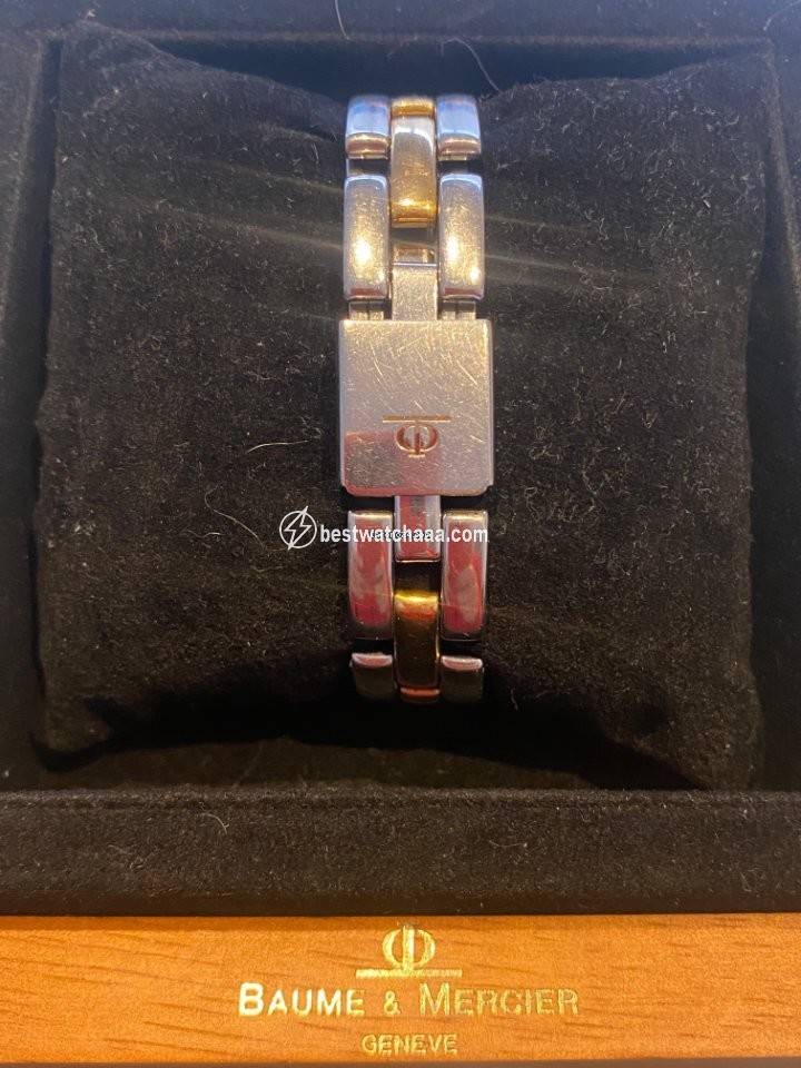 IMG_9086 Baume & Mercier Linea Womens watch Quartz Gold Steel MV045203 3