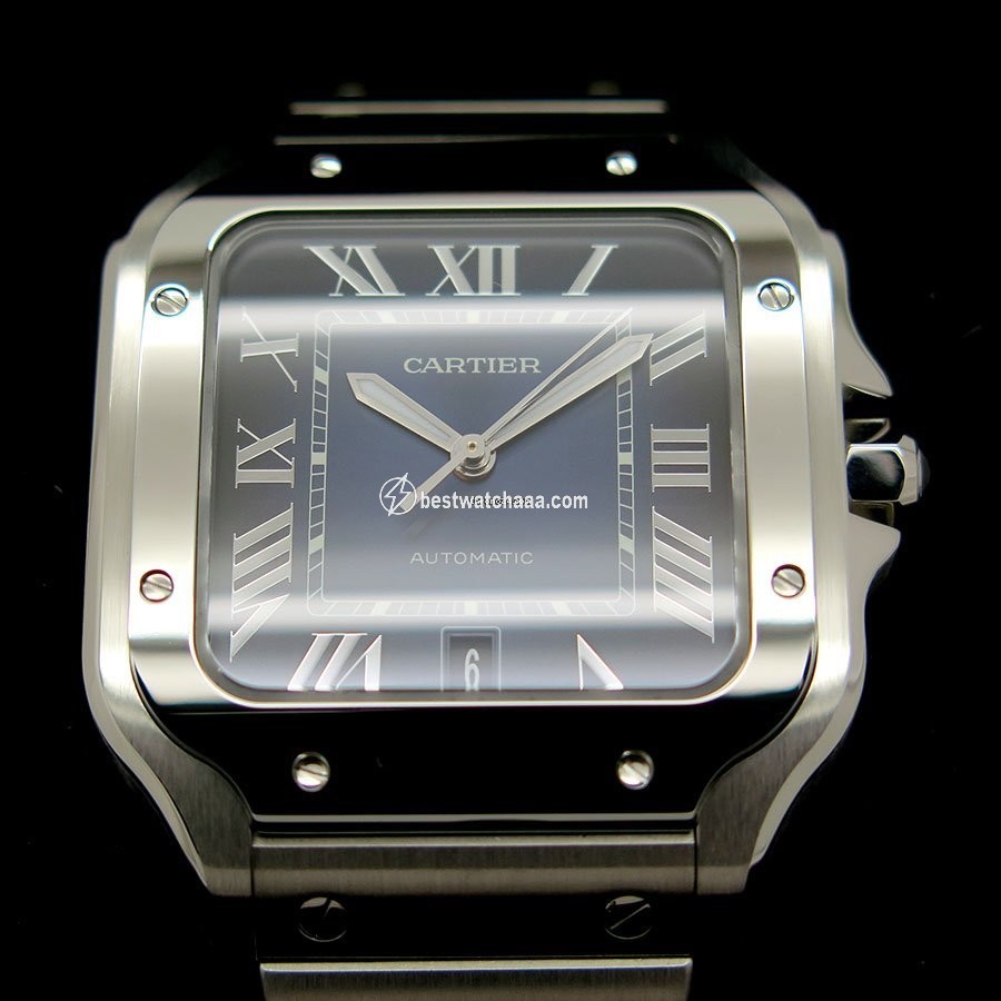 IMG_9086 Cartier Santos Mens watch Unisex Automatic Steel WSSA0013 3