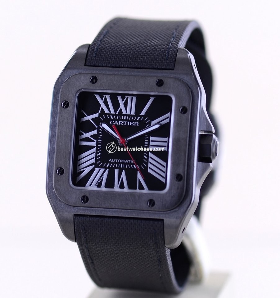 IMG_9086 Cartier Santos 100 Mens watch Unisex Automatic Steel 3774 WSSA0006 3