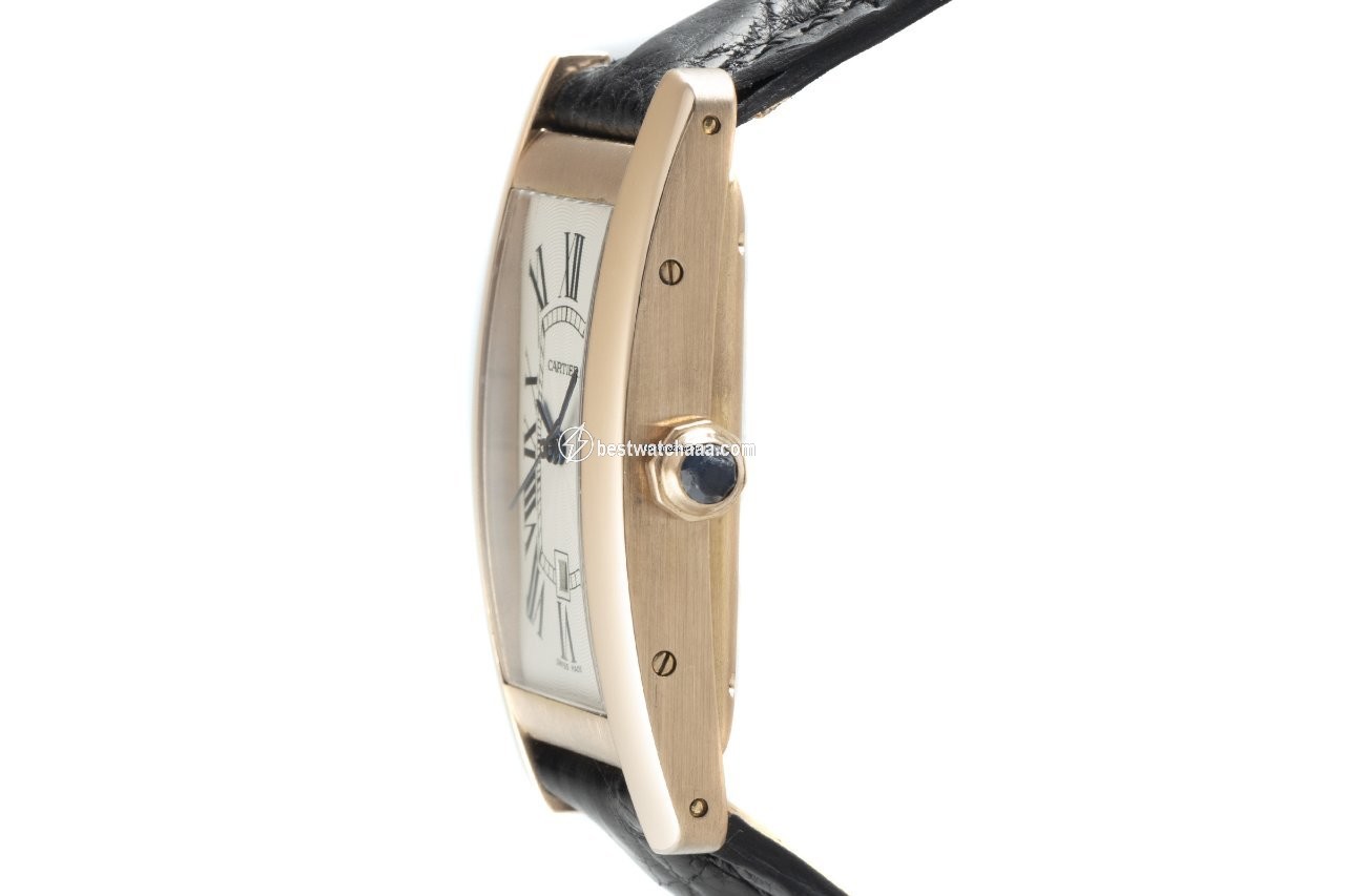IMG_9086 Cartier Tank Americaine Mens watch Unisex Automatic Red gold W2620030 3