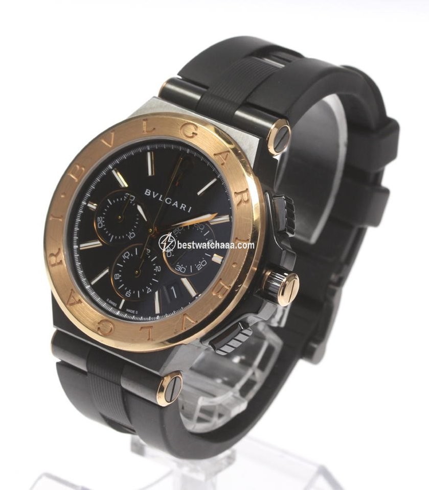 IMG_9086 Bulgari Diagono Mens watch Unisex Automatic Rose gold DG42BSPGCH 3