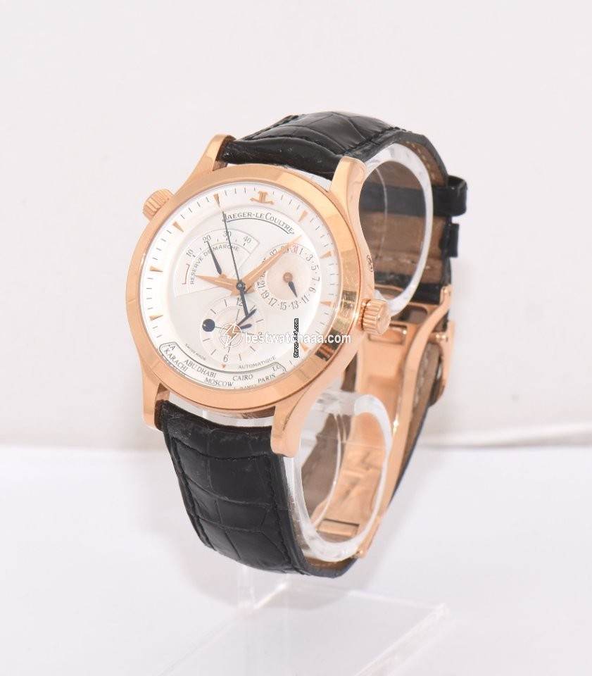 IMG_9086 Jaeger-LeCoultre Master Geographic Mens watch Unisex Automatic Red gold 142.2.92 3