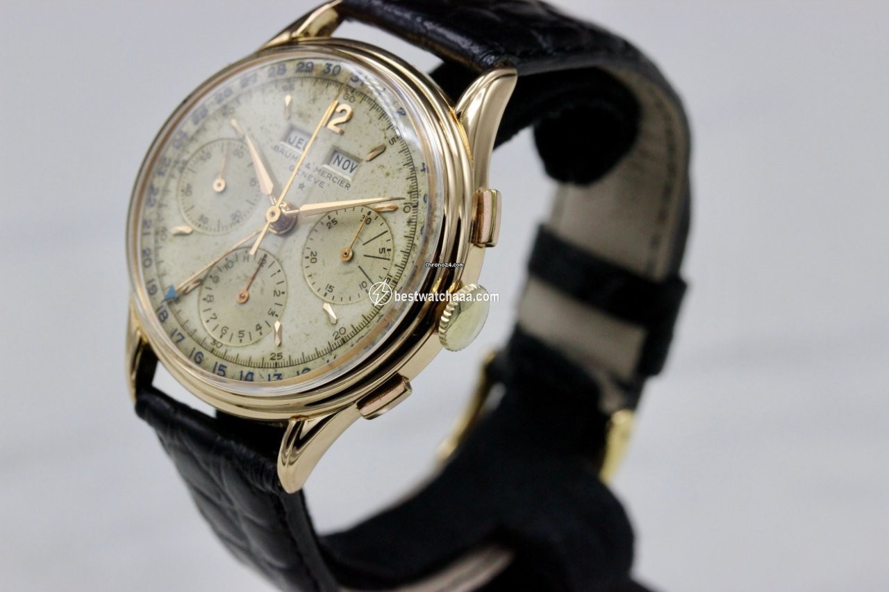 IMG_9086 Baume & Mercier Mens watch Unisex Manual winding Yellow gold 128958 3