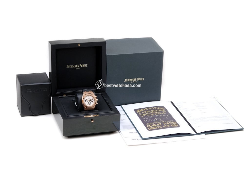 IMG_9086 Audemars Piguet Royal Oak Chronograph Mens watch Unisex Automatic Rose gold 26022OR.OO.D098CR.01 3