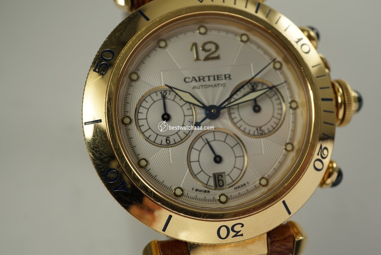 IMG_9086 Cartier Pasha Mens watch Unisex Automatic Yellow gold 2111 3