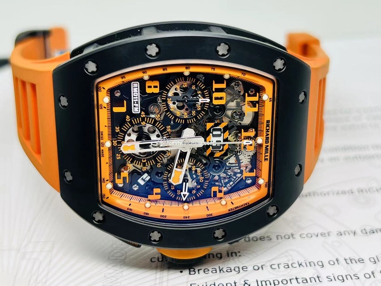 IMG_9086 Richard Mille RM 011 Ceramic RM011 Orange Storm 3