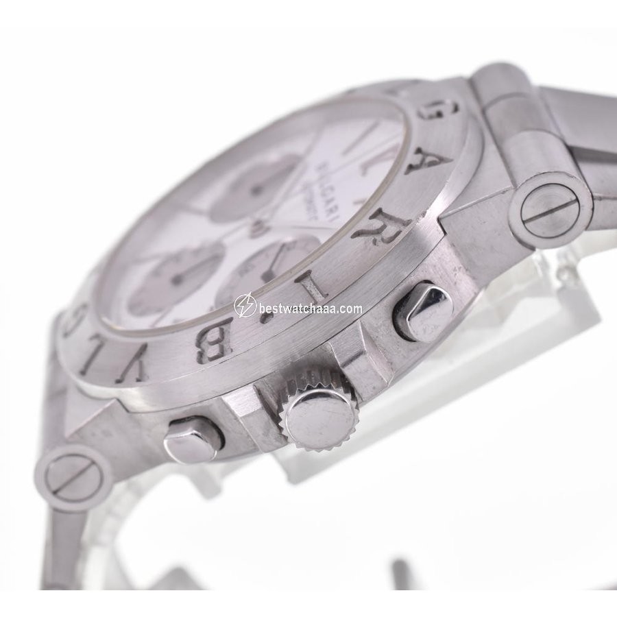 IMG_9086 Bulgari Diagono Mens watch Unisex Automatic White gold CHW35G AUTO 3