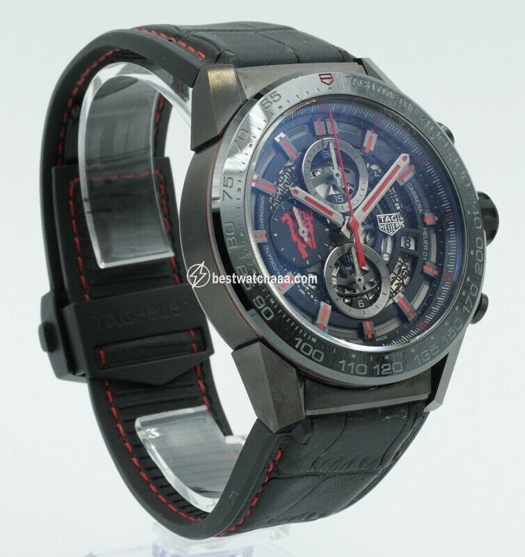 IMG_9086 TAG Heuer Carrera Calibre HEUER 01 Mens watch Unisex Automatic Ceramic CAR2A1J.FC6400 3