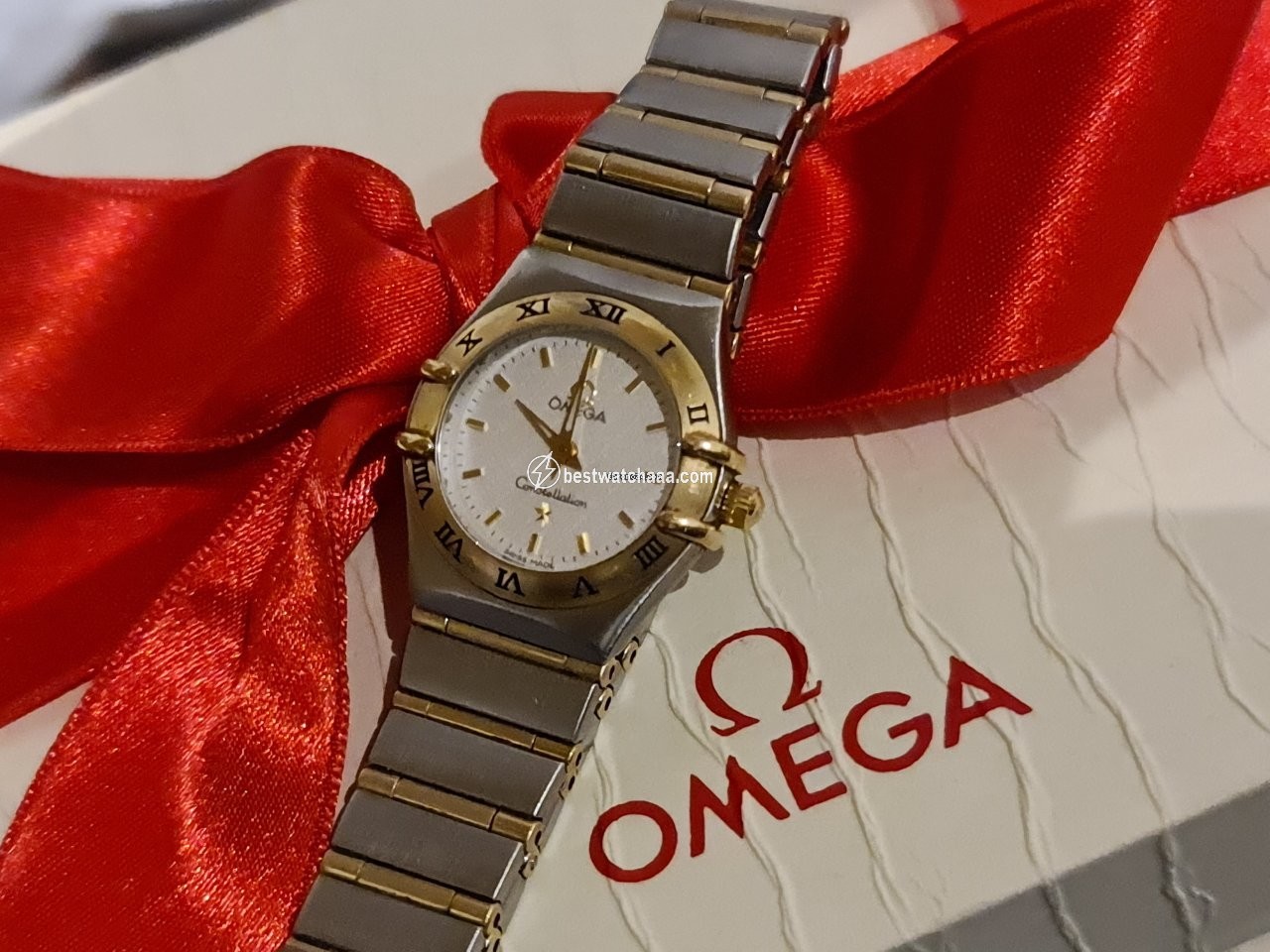 IMG_9086 Omega Constellation Ladies Womens watch Quartz Gold Steel 1202.30.00 3
