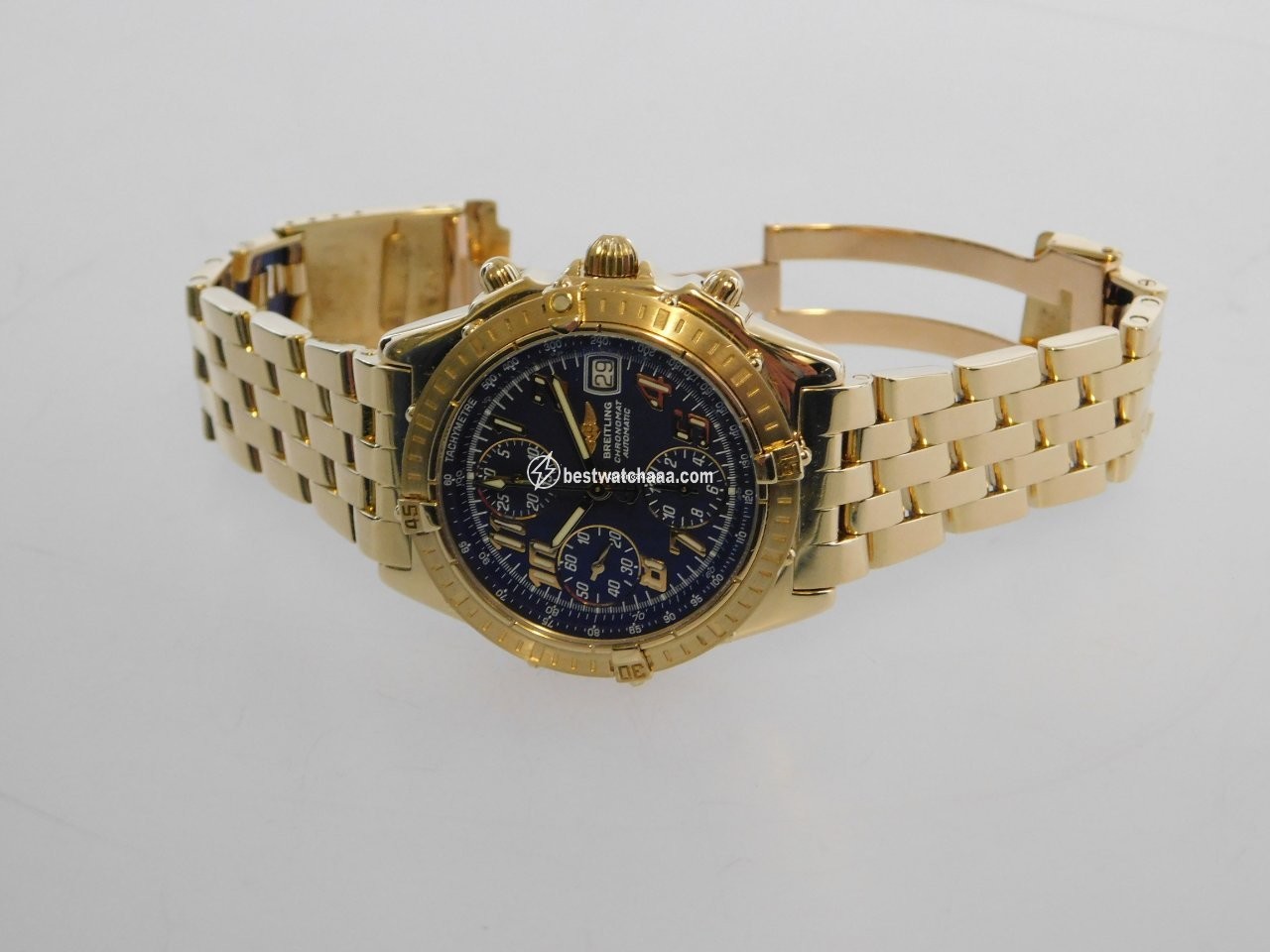 IMG_9086 Breitling Chronomat Mens watch Unisex Automatic Yellow gold K 13352 3