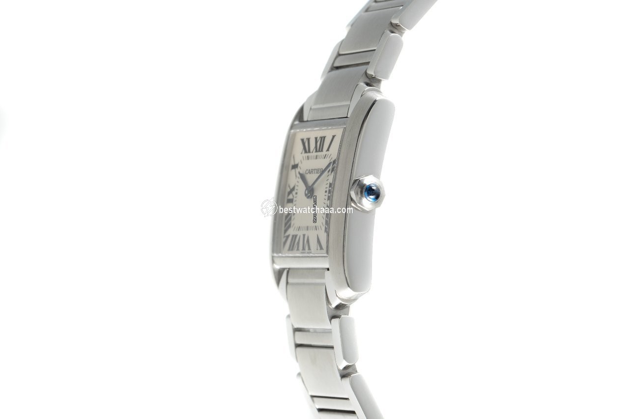 IMG_9086 Cartier Tank Francaise Womens watch Quartz Steel 2301 3