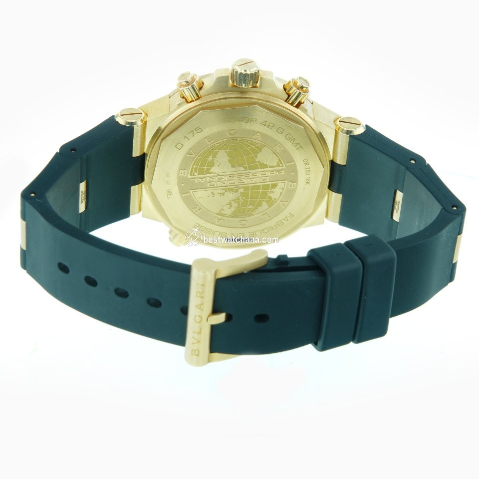 IMG_9086 Bulgari Diagono Mens watch Unisex Automatic Yellow gold DP 42 G GMT 3