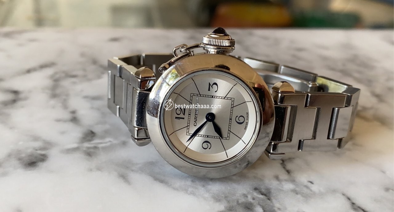 IMG_9086 Cartier Pasha Womens watch Quartz Steel W3140007 3