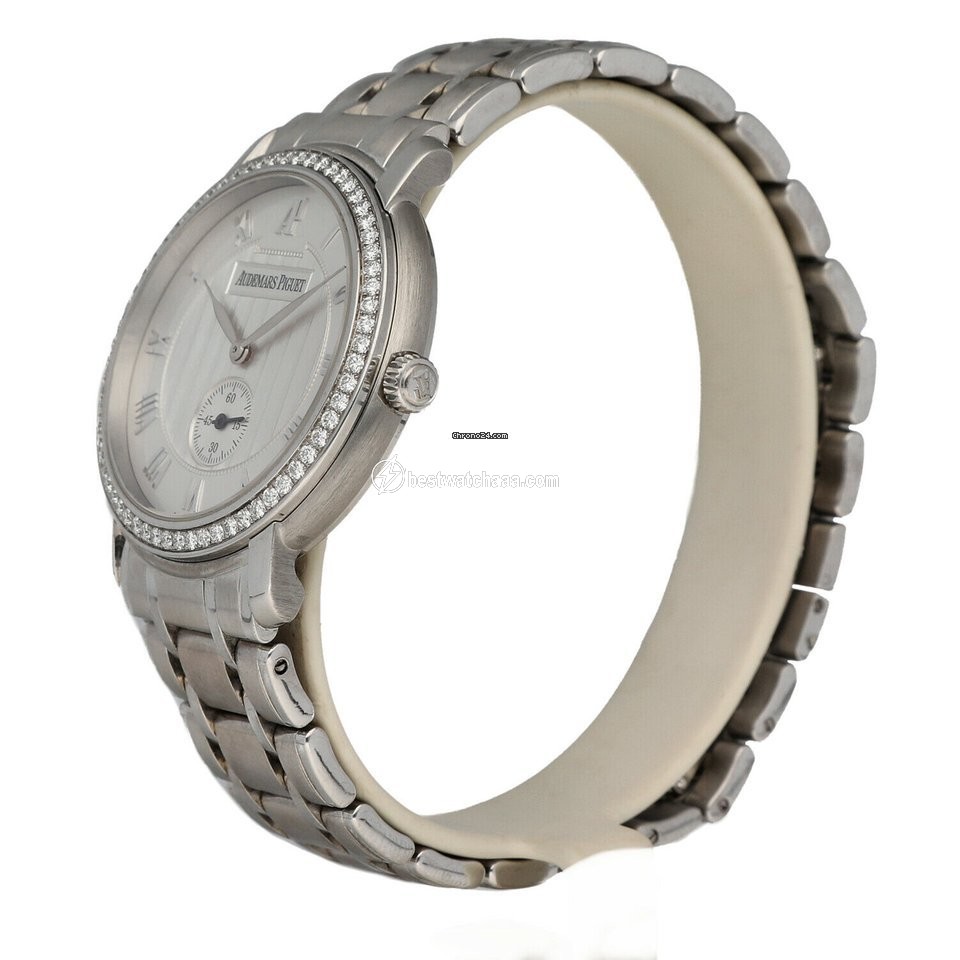 IMG_9086 Audemars Piguet Jules Audemars Womens watch Manual winding White gold 15156BC.ZZ.1229BC.01 3
