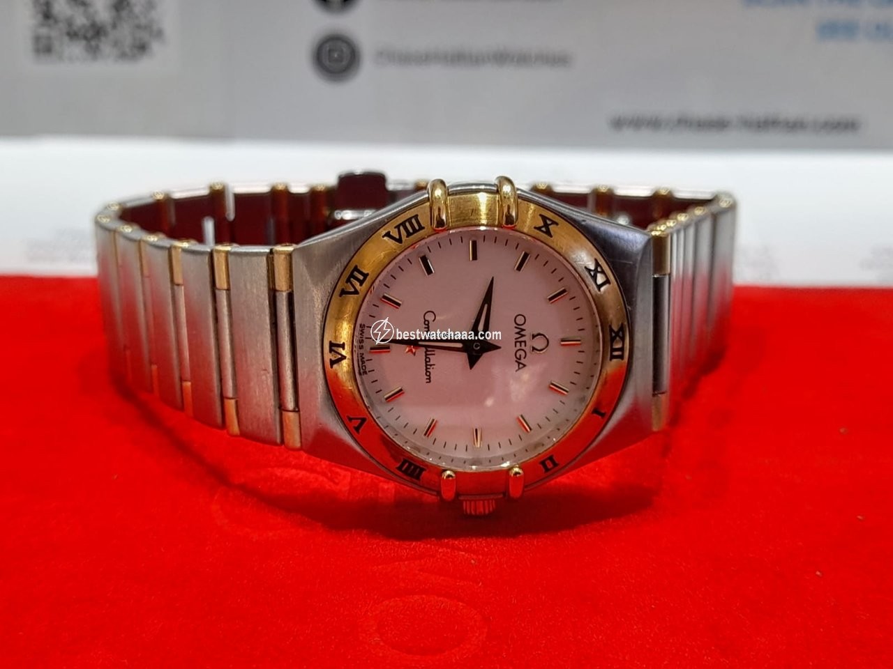 IMG_9086 Omega Constellation Womens watch Quartz Gold Steel 13723000 3