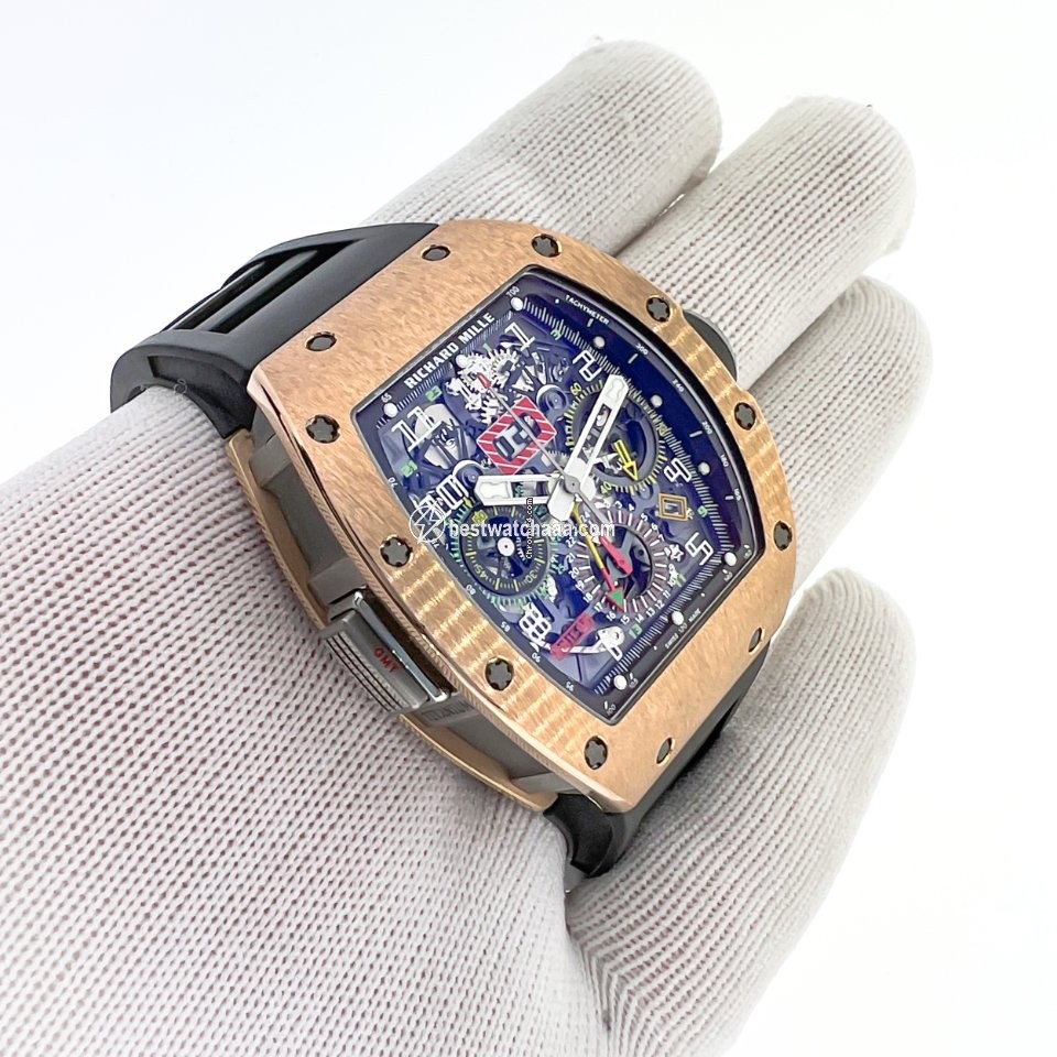 IMG_9086 Richard Mille RM 011 Mens watch Unisex Automatic Rose gold RM011-02 3