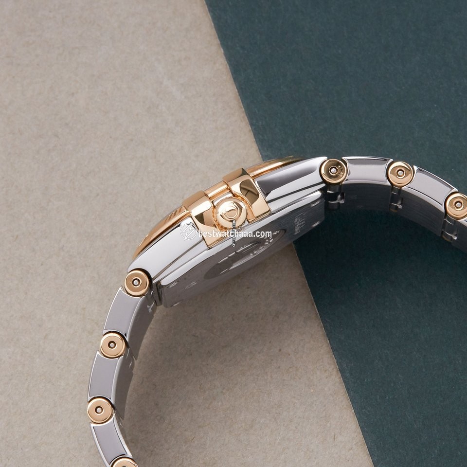 IMG_9086 Omega Constellation Quartz Womens watch Quartz Gold Steel 123.20.24.60.05.002 3