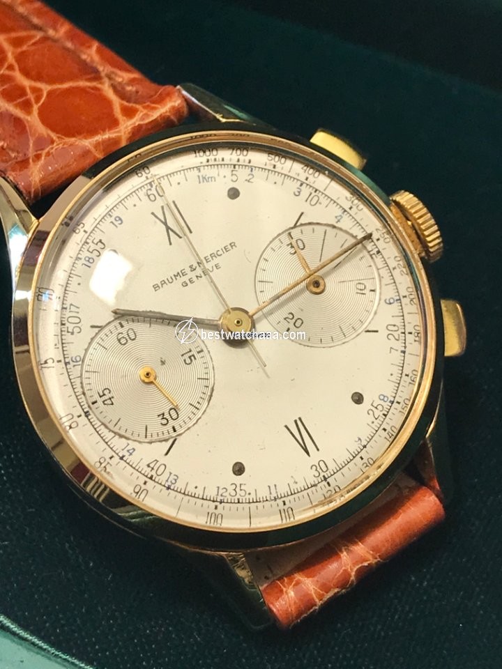 IMG_9086 Baume & Mercier Mens watch Unisex Manual winding Yellow gold Baume & mercier chrono 3