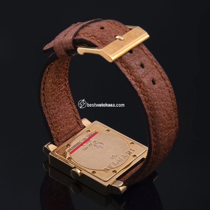 IMG_9086 Bulgari Quadrato Womens watch Quartz Yellow gold SQ 27 GL 3