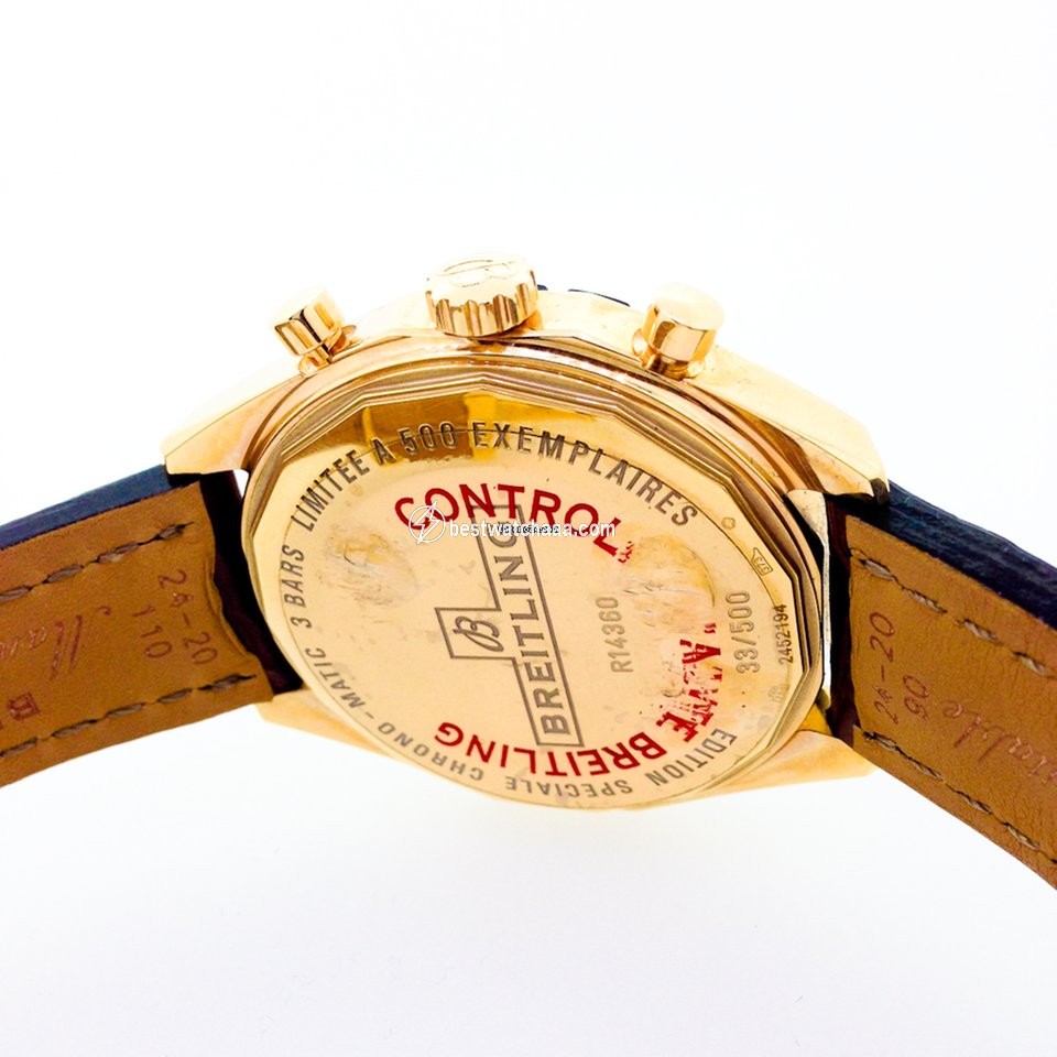 IMG_9086 Breitling Chrono-Matic 49 Mens watch Unisex Automatic Red gold R1436002 B923 3