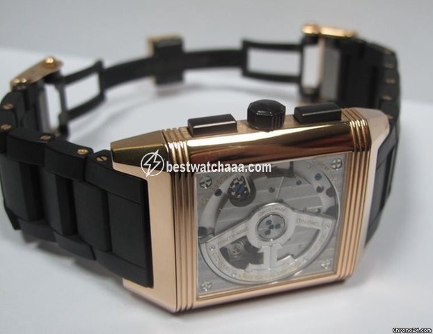 IMG_9086 Jaeger-LeCoultre Reverso Squadra Chronograph GMT Mens watch Unisex Automatic Rose gold Q7012671 3