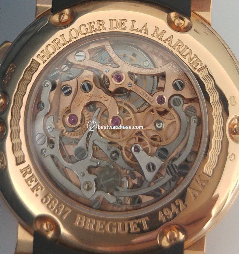 IMG_9086 Breguet Marine Mens watch Unisex Manual winding Rose gold 5837BR 3