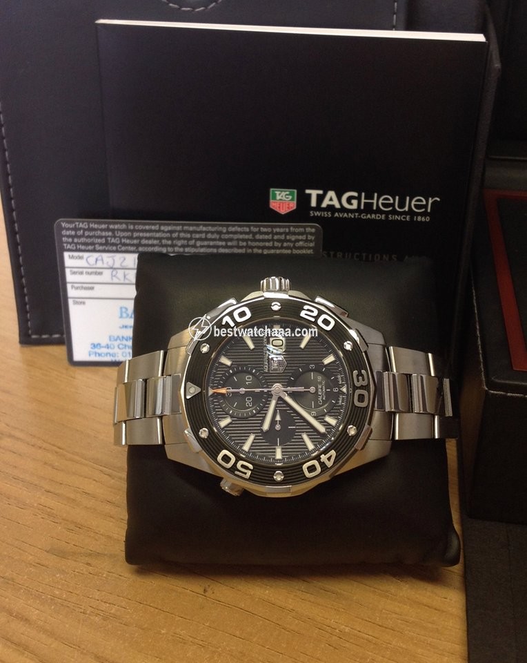 IMG_9086 TAG Heuer Aquaracer 500M Mens watch Unisex Automatic Steel CAJ2110 3