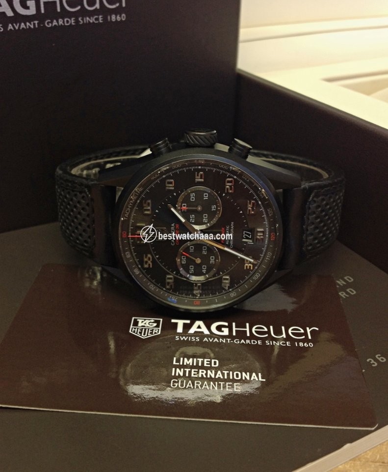 IMG_9086 TAG Heuer Carrera Calibre 36 Mens watch Unisex Automatic Titanium CAR2B80.FC6325 3