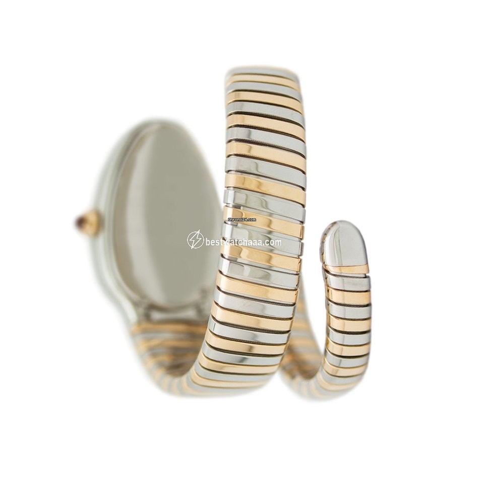 IMG_9086 Bulgari Serpenti Womens watch Quartz Gold Steel 102123 SP35BSPG.1T 3
