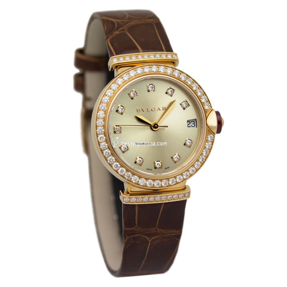 IMG_9086 Bulgari Lucea Womens watch Automatic Rose gold 102646 LUP33C6GDLD 11.A 3