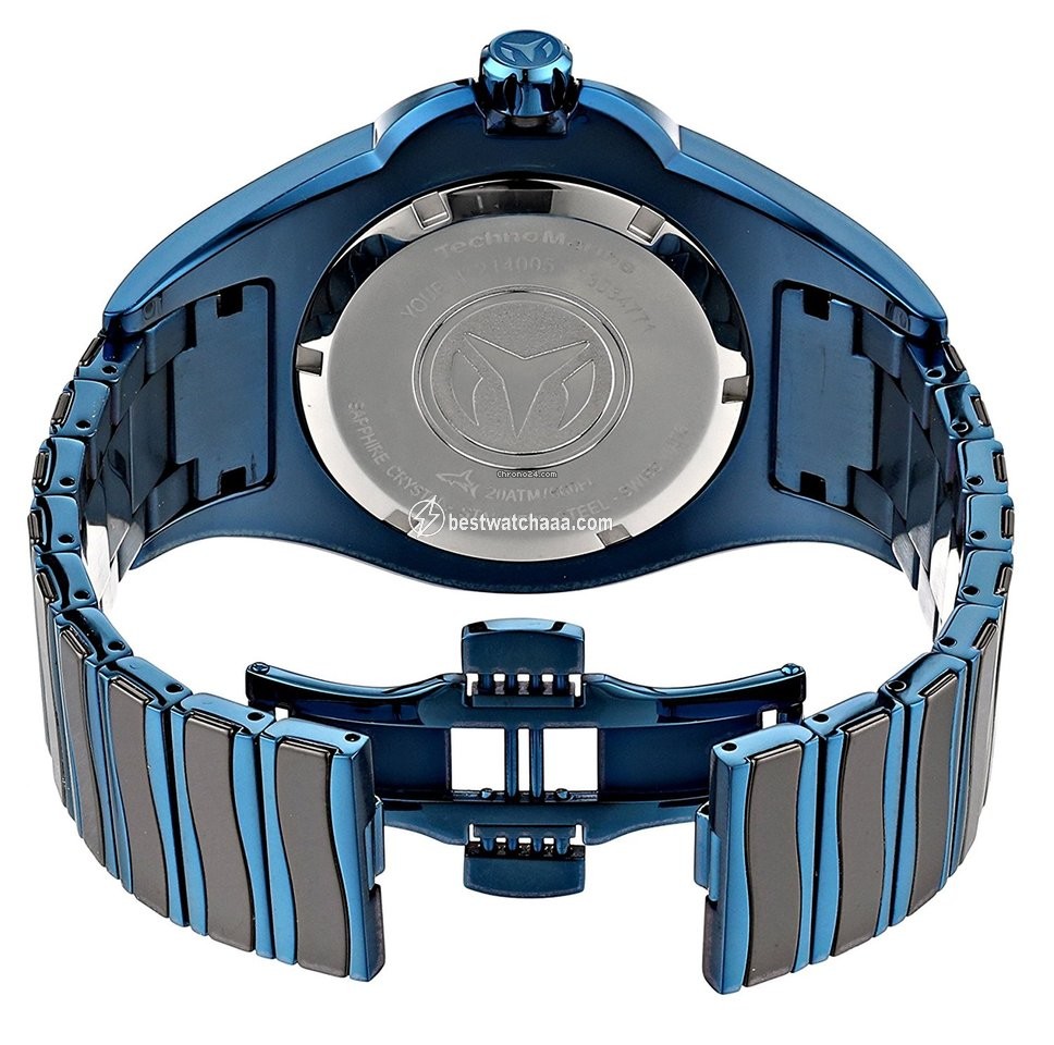 IMG_9086 Technomarine Blue Manta Mens watch Unisex Quartz Ceramic 214005 3