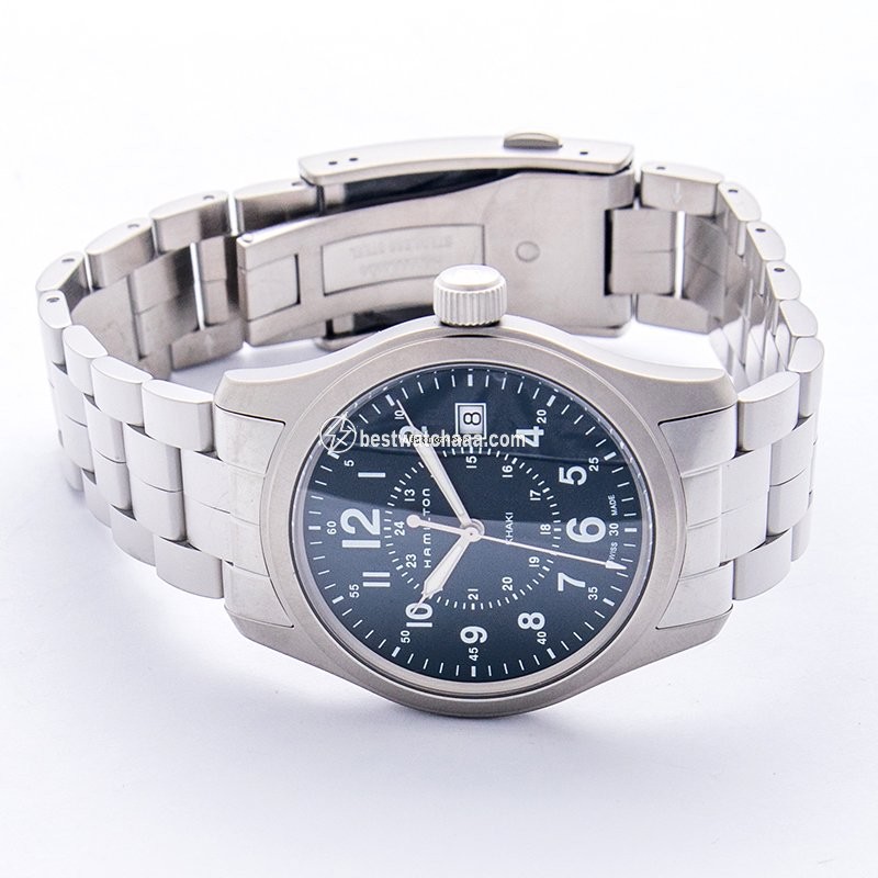 IMG_9086 Hamilton Khaki Field Mens watch Unisex Quartz Steel H68201143 3